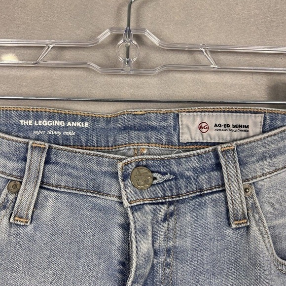 Adriano Goldschmied The Legging Ankle Super Skinny Jeans 30R Light Wash Denim - Picture 6 of 14